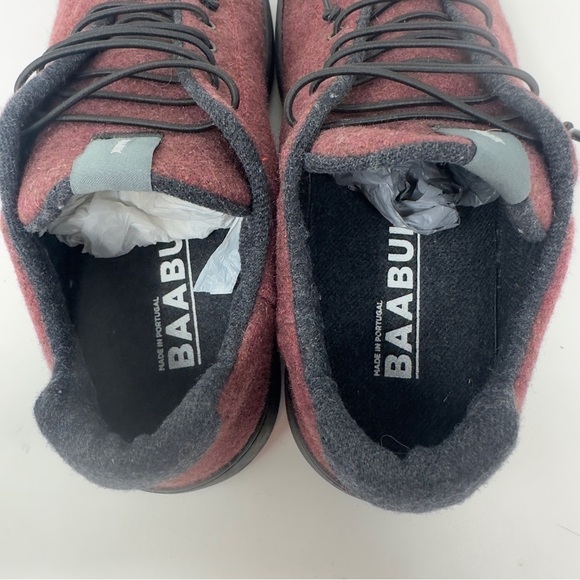 Baabuk Urban Wooler Wool Burgundy Casual Sneakers - Picture 5 of 9